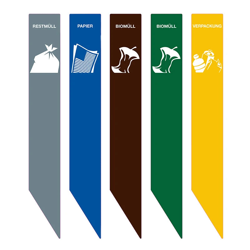 DutchDesign Recycling Stickers RecycloStar - Duits
