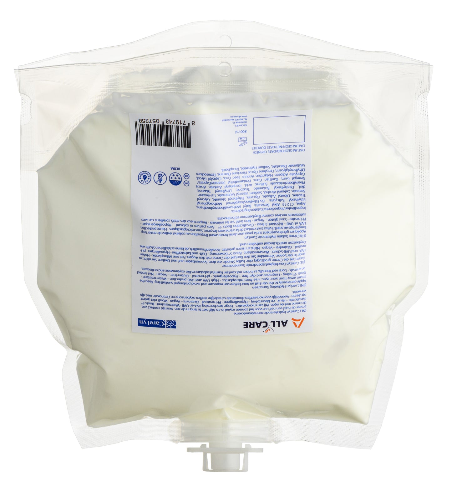 Zonnebrandcrème SPF30 POUCH 4x800 ml