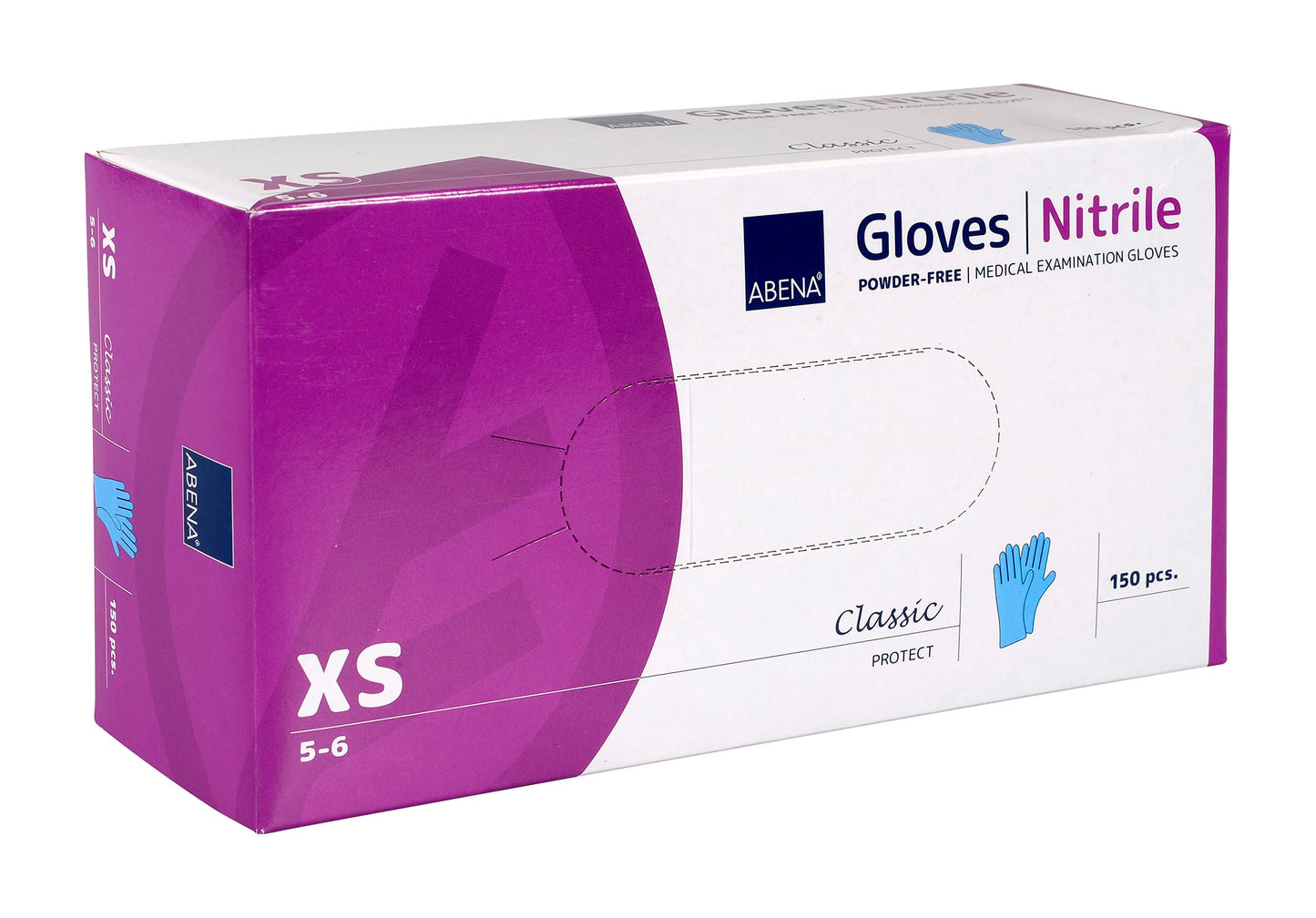 ABENA gloves Nitrile blue size XS