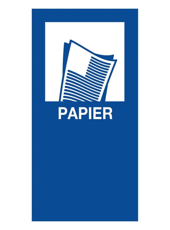 Magneetsticker Papier - blauw