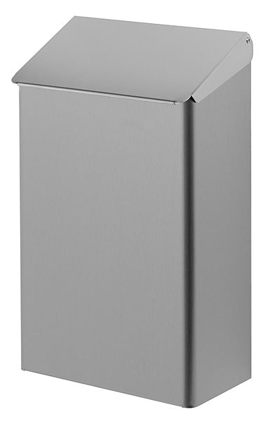 PL-Line AC WB 7 E Stainless steel waste bin with flap lid 7 litre