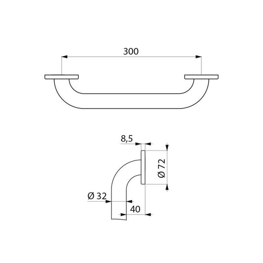 Delabie 35050S - 300 mm