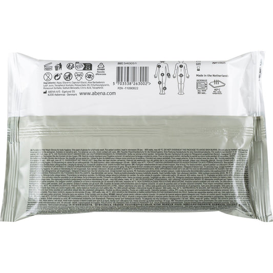Abena Premium Wet wash gloves verzorgend wassen ongeparf 30x8 stuks per doos