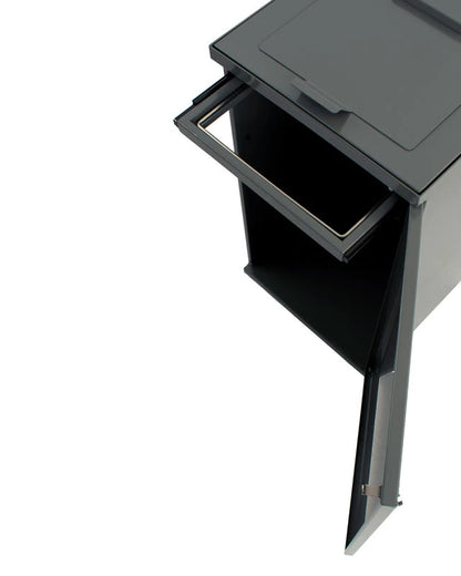 V-Part Modulaire Afvalbak met Deur en Zakhouder 90L