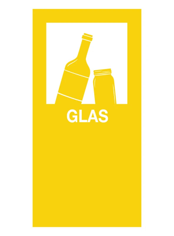 Magneetsticker Glas - geel