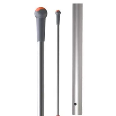 Giotto aluminiumsteel oranje handvat 145 cm met 1 gat 23mm
