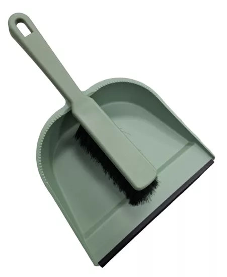Handveger en stofblik met rubber strip Groen