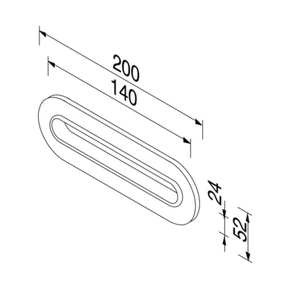GEESA 911124 Hotel Tissue Holder Built-in