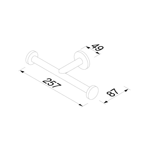 GEESA 916518-05 NEMOX STAINLESS STEEL toiletrolhouder dubbel