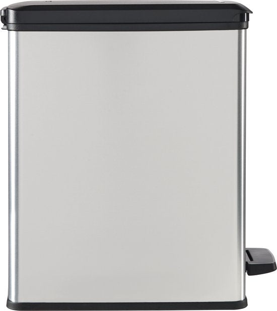 Curver Decobin Slim Waste Bin - 25L - Metallic