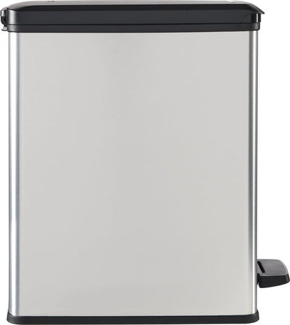 Curver Decobin Slim Waste Bin - 25L - Metallic