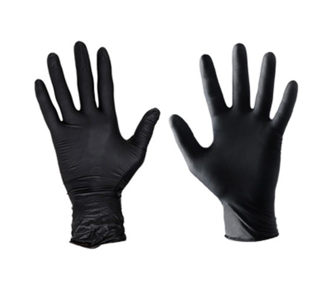 HYNEX 1 doosje a 100 stuks handschoen Nitril zwart maat M