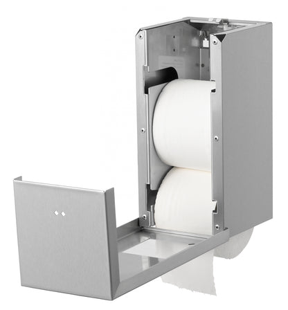 QBIC Toilet Roll Dispenser for 2 Jumbo Rolls