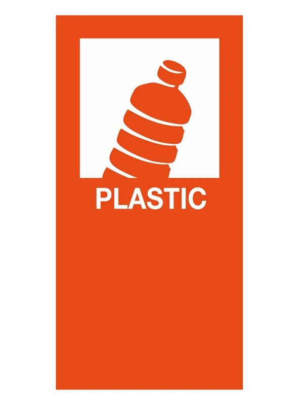 Magneetsticker Plastic - oranje