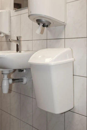 Afvalbak met Swing deksel 15 liter - wit