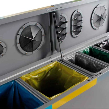 Five-Chamber Waste Separation Unit