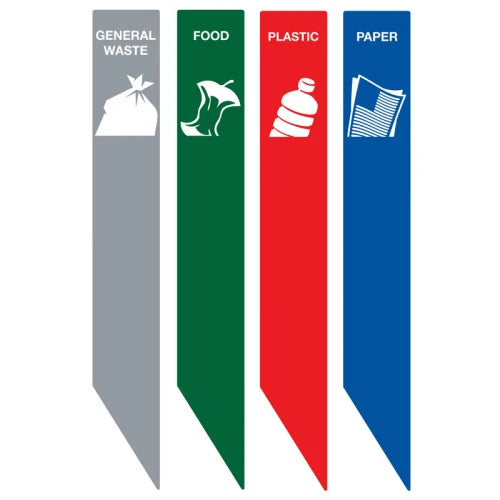 DutchDesign Recycling Stickers RecycloStar - Engels