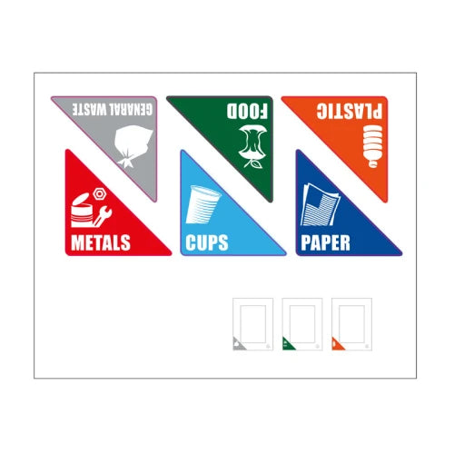 DutchDesign Recycling Stickers RecycloFlex - Engels
