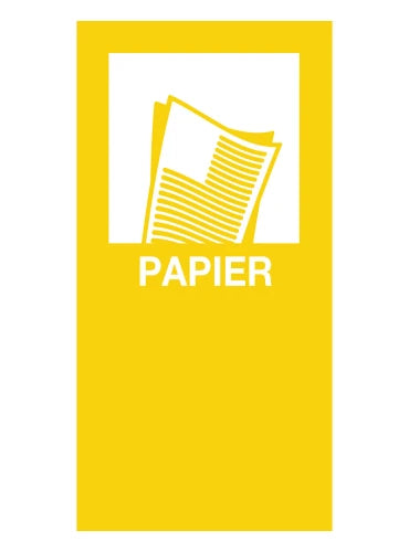 Magneetsticker Papier BE - geel