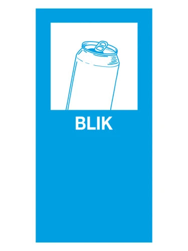 Magneetsticker Blik - blauw