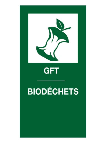 Magneetsticker GFT/Biodéchets - groen