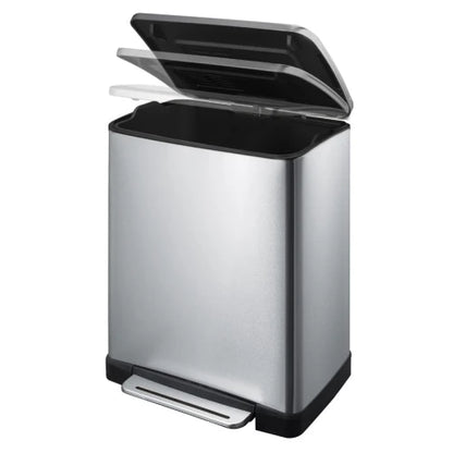 E-Cube pedaalemmer 50 liter, EKO - mat rvs