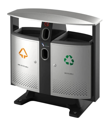 V-Part Buitenafvalbak afvalscheiding-batterijen