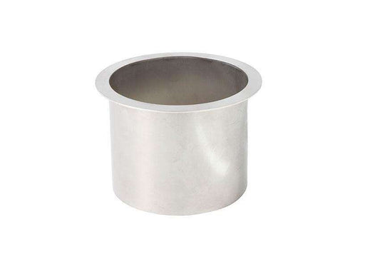 Interior RVS afvalkoker rond - ø150mmx125mm met vlakke flens 15mm - ø180mm
