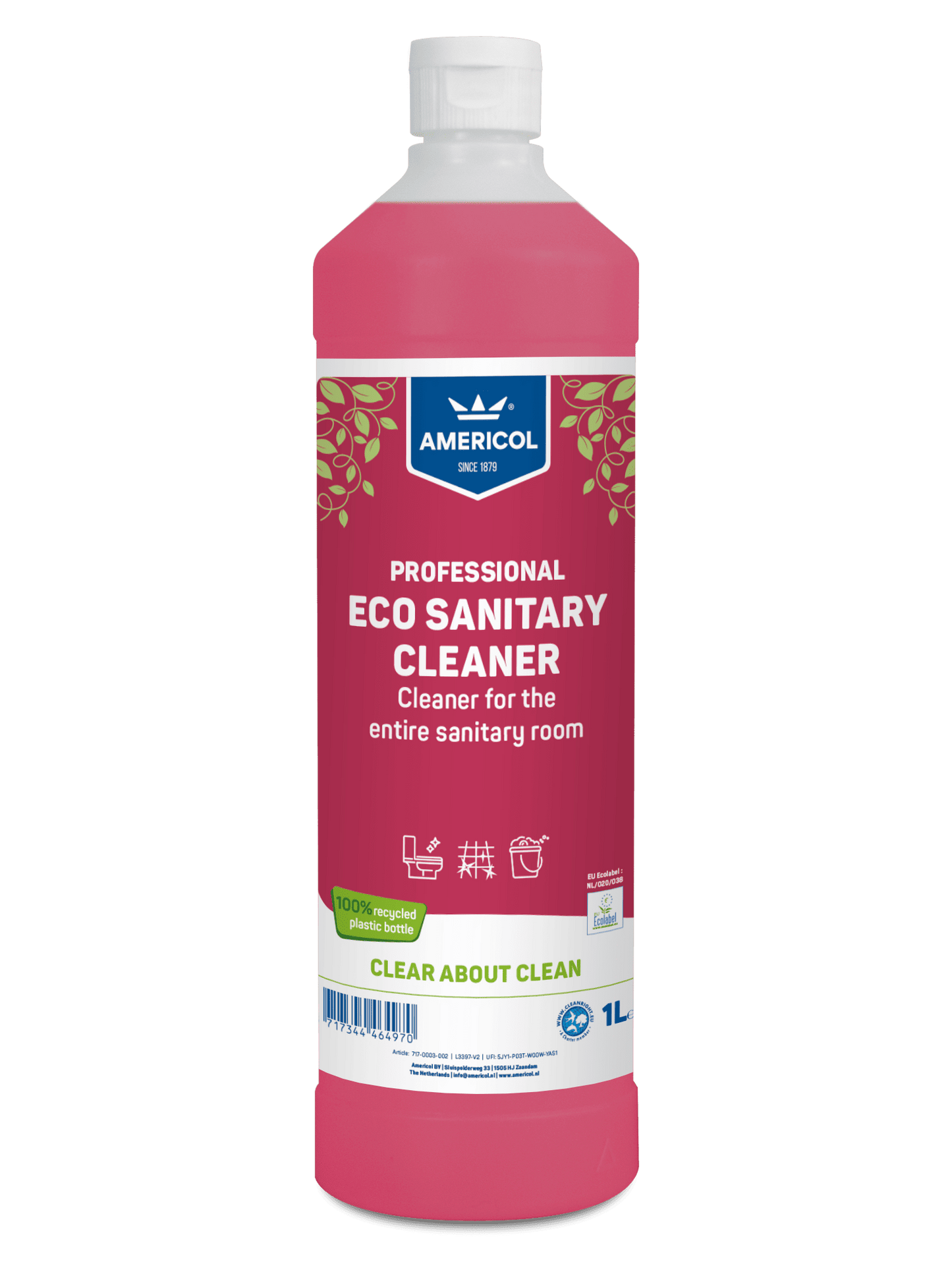 AMERICOL Sanitary Cleaner Ecolabel 1x1 litre