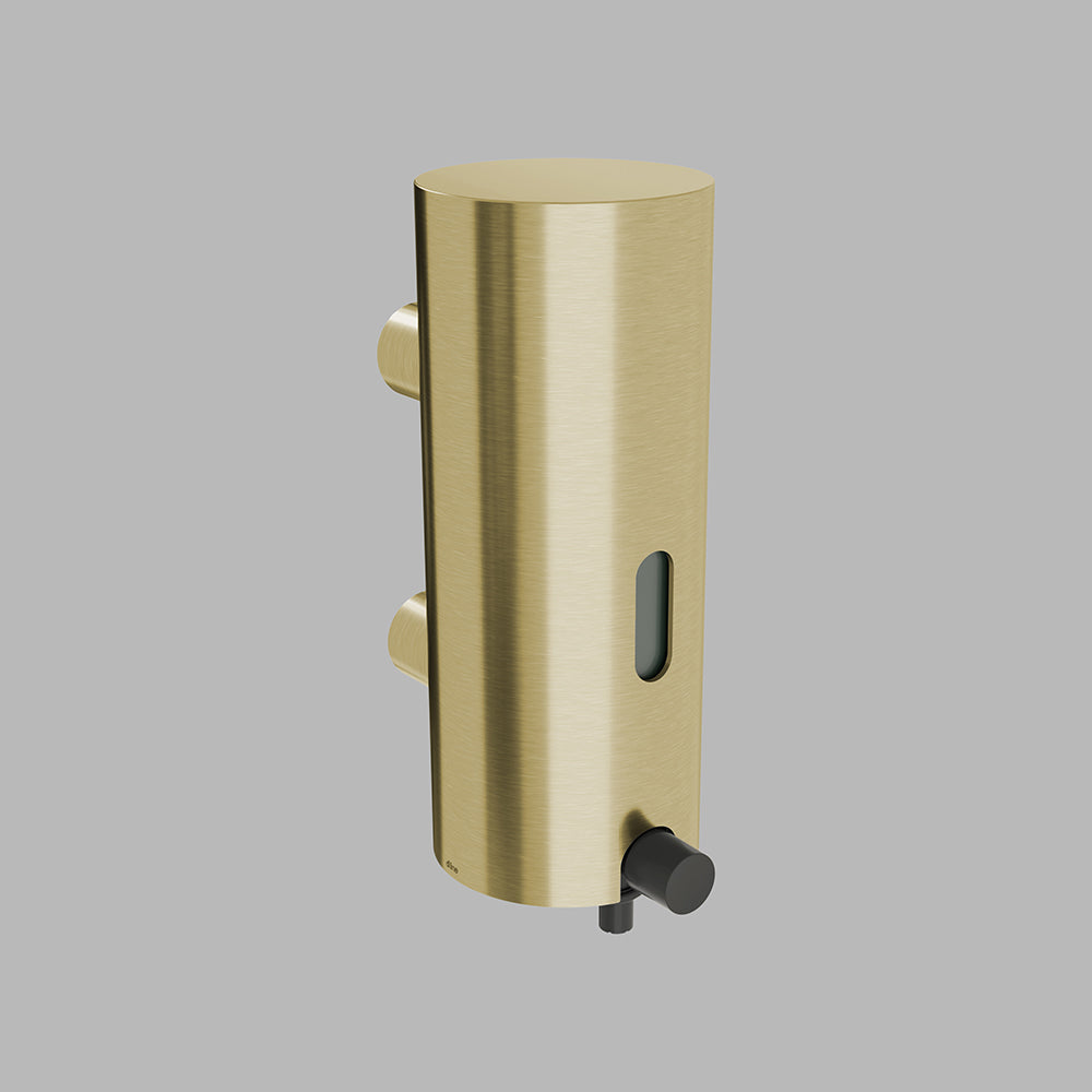 d line 147045P3011 zeepdispenser 350ml met niveauvenster PVD messing