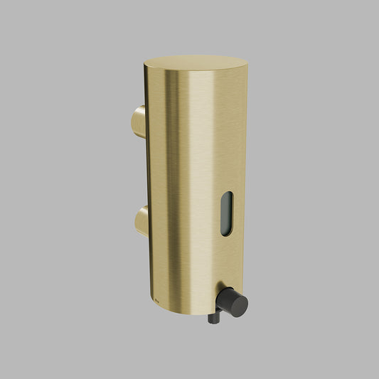 d line 147045P3011 zeepdispenser 350ml met niveauvenster PVD messing