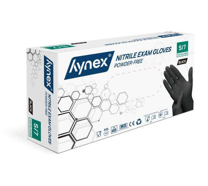 HYNEX 1 doosje a 100 stuks handschoen Nitril zwart maat S