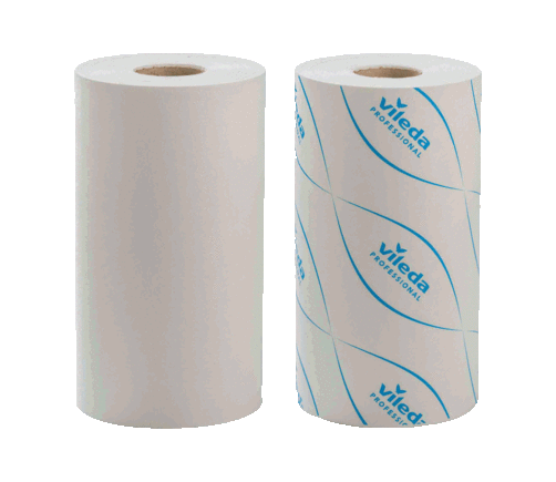 Vileda MicronSolo Roll wit blauw 180 vel per 4 stuks