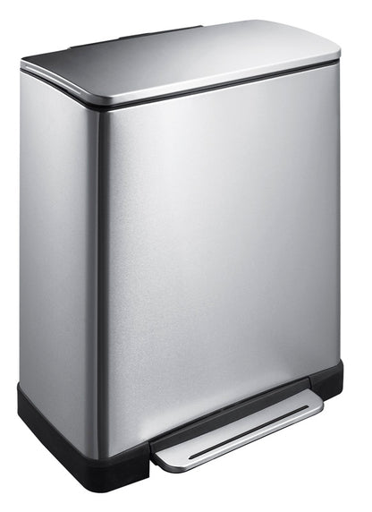 E-Cube pedaalemmer 50 liter, EKO - mat rvs