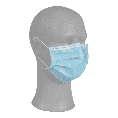 Abena chirurgisch masker type IIR met elastiek blauw 50 stuks