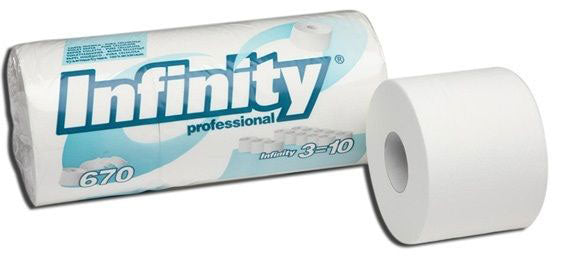 INFINITY cellulose toilet paper 27x670 sheet 2 layers