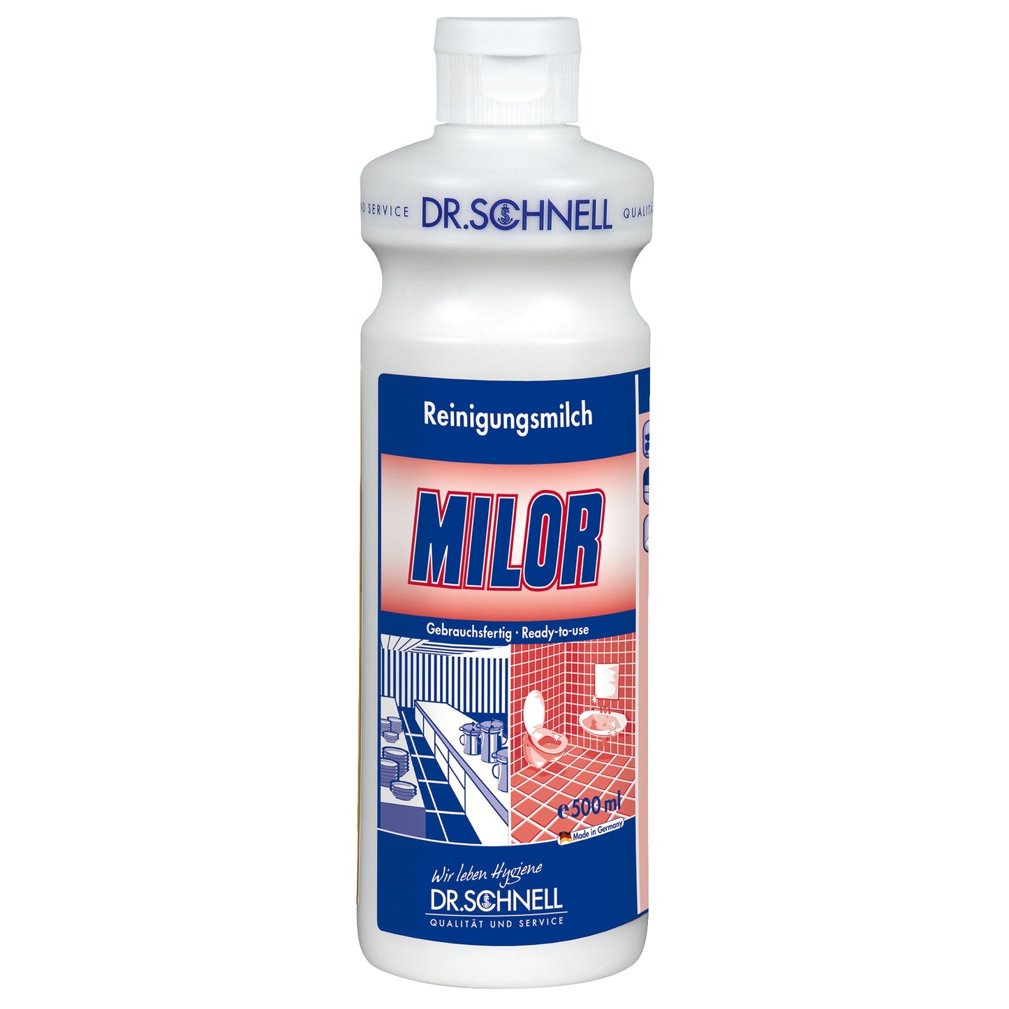 Dr. Schnell Milor milde reinigingsmelk vloeibaar flacon 1x500ml