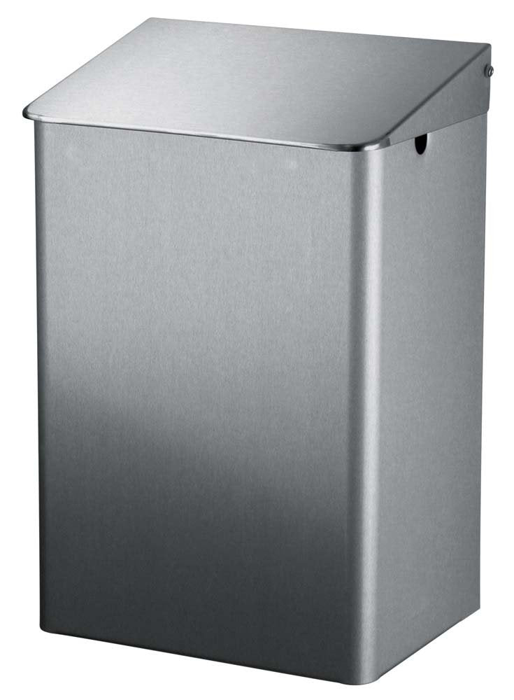 PL-line Stainless steel enclosed waste bin 15L