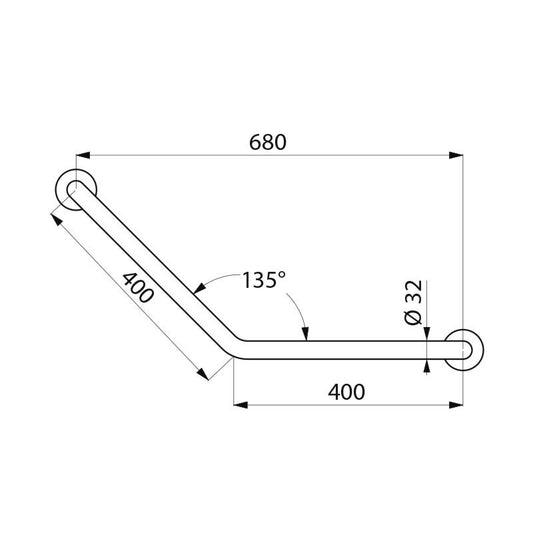 Delabie 5081S 135° 400 x 400 mm