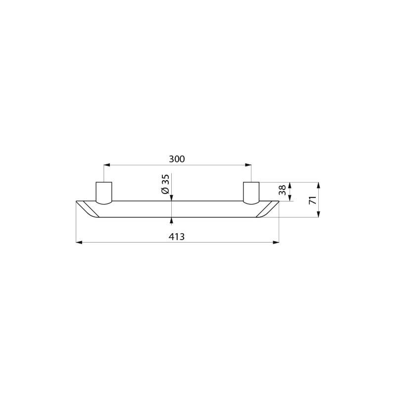 Delabie 511903BK - 300 mm