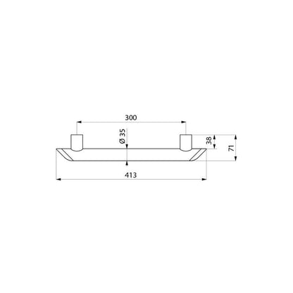 Delabie 511903W - 300 mm