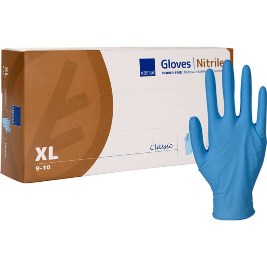 ABENA handschoen Nitril blauw maat XL 1 doosje a 100 stuks