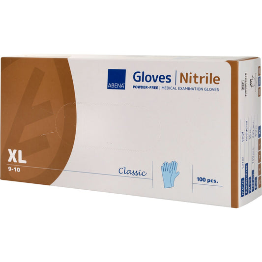 ABENA handschoen Nitril blauw maat XL 1 doosje a 100 stuks