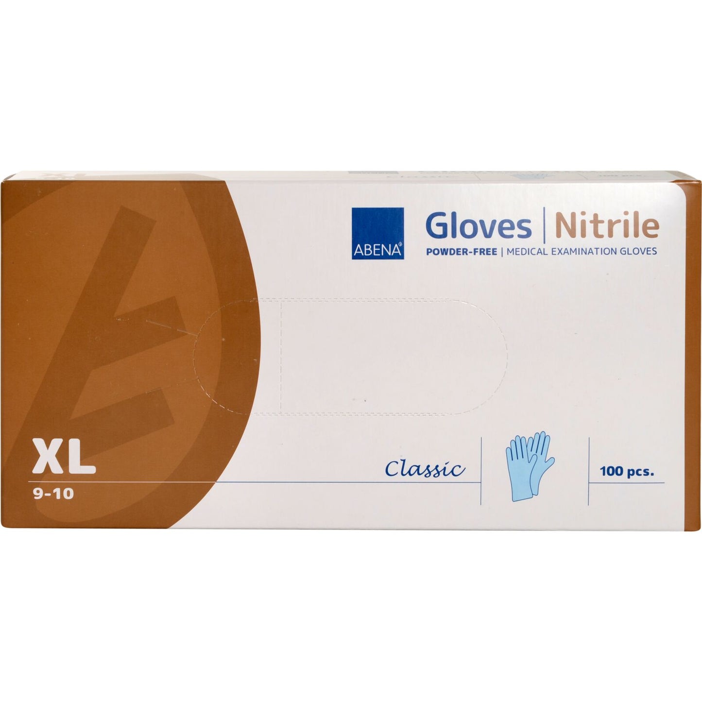 ABENA handschoen Nitril blauw maat XL 1 doosje a 100 stuks
