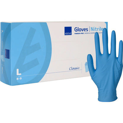 ABENA Classic handschoen nitril blauw L 100 stuks