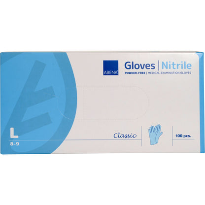 ABENA Classic handschoen nitril blauw L 100 stuks