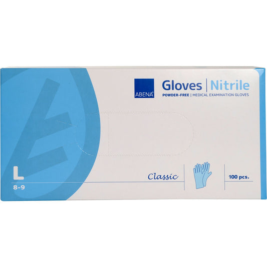 ABENA Classic handschoen nitril blauw L 100 stuks