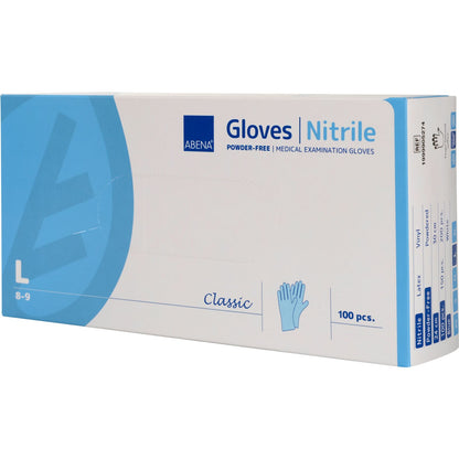 ABENA Classic handschoen nitril blauw L 100 stuks