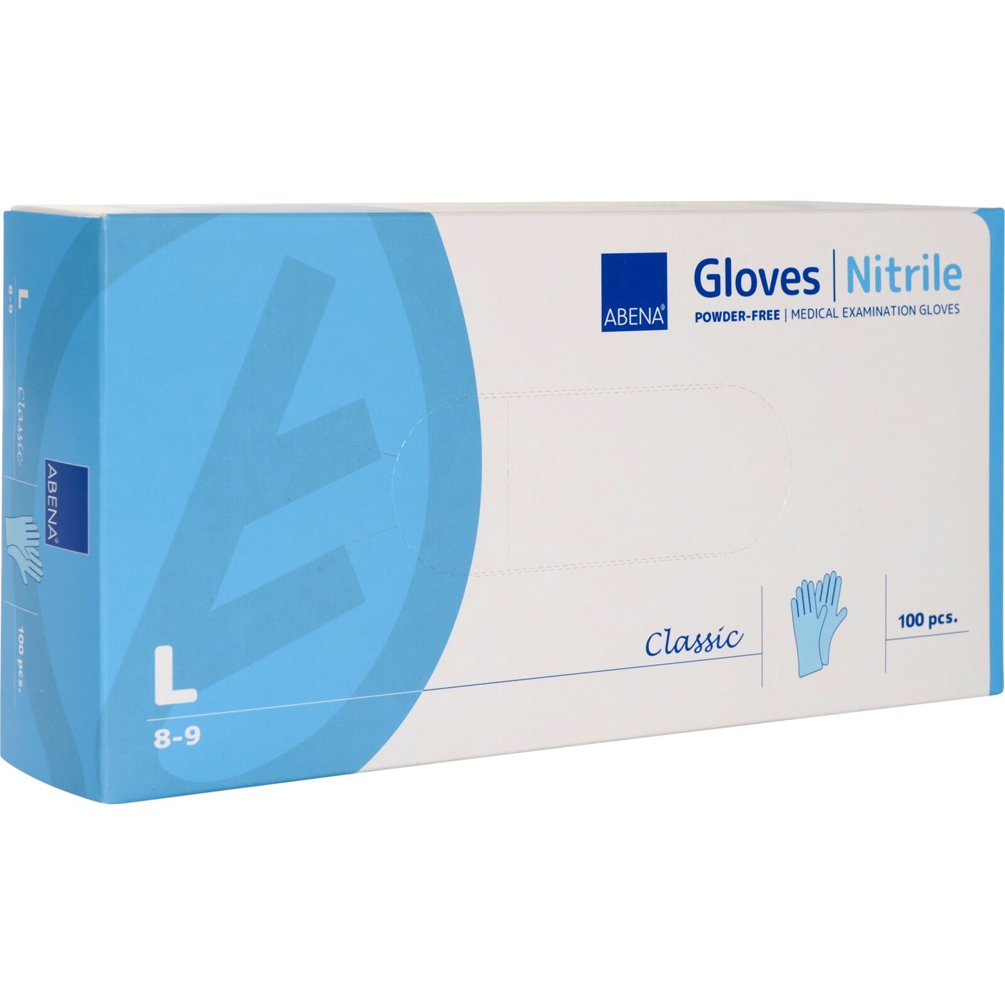 ABENA Classic handschoen nitril blauw L 100 stuks