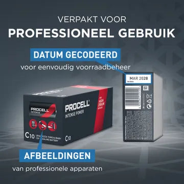 Procell Intense Alkaline  C/LR14 10 pack